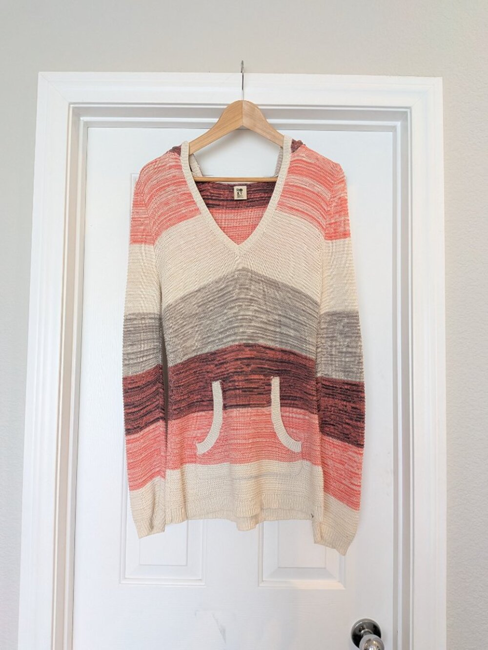 Roxy knit pullover hoodie sweater